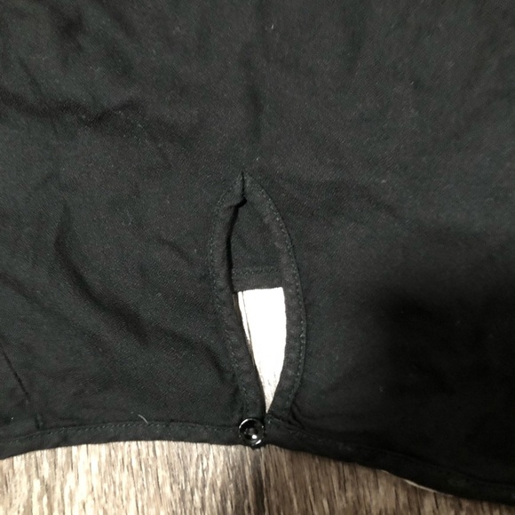 H&M Kids Black Long-Sleeve Blouse with Smocked Hem, US 8-9Y - Picture 5 of 6